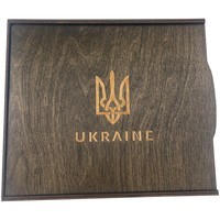 Подарочный набор: Коробка + Ручка-ролер Parker IM 17 Brushed Metal GT RB 22 222_TR4 + Блокнот Axent Partner Ukraine Cиний