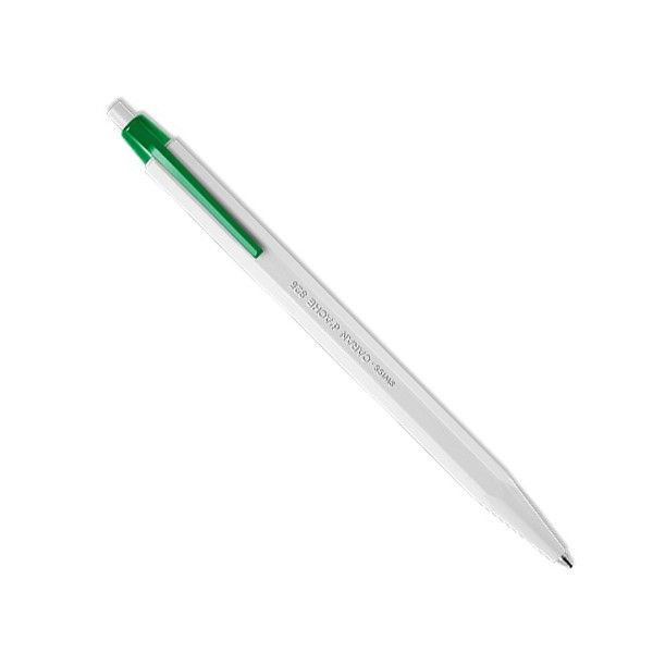 Шариковая ручка Caran d'Ache 825 Eco с зеленой клипсой