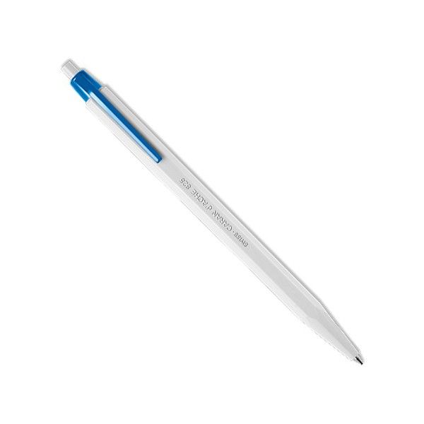 Шариковая ручка Caran d'Ache 825 Eco с синей клипсой