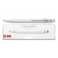 Шариковая ручка Caran d'Ache 849 Popline White белая 849.502