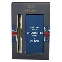 Набор Parker: шариковая ручка JOTTER 17 SS CT BP + блокнот XMAS18 16 132b18