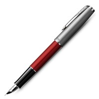 Ручка перьевая Parker SONNET 17 Essentials Metal and Red Lacquer CT FP F