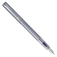 Перьевая ручка Parker Vector 17 XL Metallic Silver Blue CT FP F 06 111