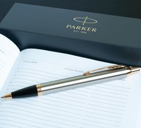 Шариковая ручка Parker IM 17 Brushed Metal GT BP 22 232