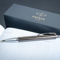 Шариковая ручка Parker IM 17 Premium Dark Espresso Chiselled CT BP 24 332
