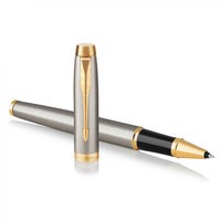 Ручка-роллер Parker IM 17 Brushed Metal GT RB 22 222