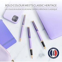 Перьевая ручка Waterman HEMISPHERE Colour Blocking Purple GT FP F 12 580