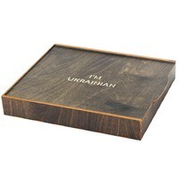 Подарочный набор: Коробка + Ручка-роллер Parker IM 17 GT RB 22 222 + Блокнот Axent Partner I'm Ukrainian синий 8201-02-A-UKR